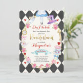 Alice in Wonderland op de dag van de uitnodiging v (Staand voorkant)