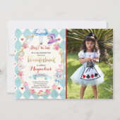 Alice in Wonderland op de dag van de uitnodiging v (Voorkant)