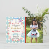 Alice in Wonderland op de dag van de uitnodiging v (Staand voorkant)