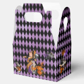 Alice in Wonderland op Halloween Violet Harlequin Bedankdoosjes (Geopend)