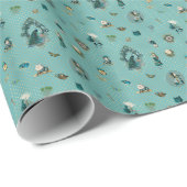 Alice in Wonderland op het thema Peacock Fantasy Cadeaupapier (Rol Hoek)