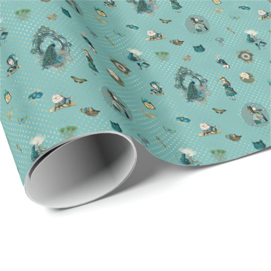 Alice in Wonderland op het thema Peacock Fantasy Cadeaupapier (Rol Hoek)