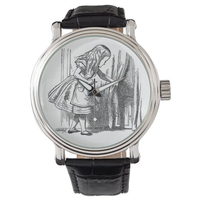  Alice in Wonderland op zoek naar de deur Horloge (Voorkant)