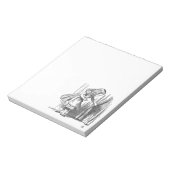 Alice in Wonderland op zoek naar de deur Notitieblok (Linkerzijde)