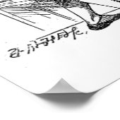  Alice in Wonderland op zoek naar de deur Poster (Hoek)