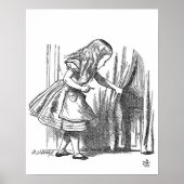  Alice in Wonderland op zoek naar de deur Poster (Voorkant)