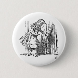 Alice in Wonderland op zoek naar de deur Ronde Button 5,7 Cm