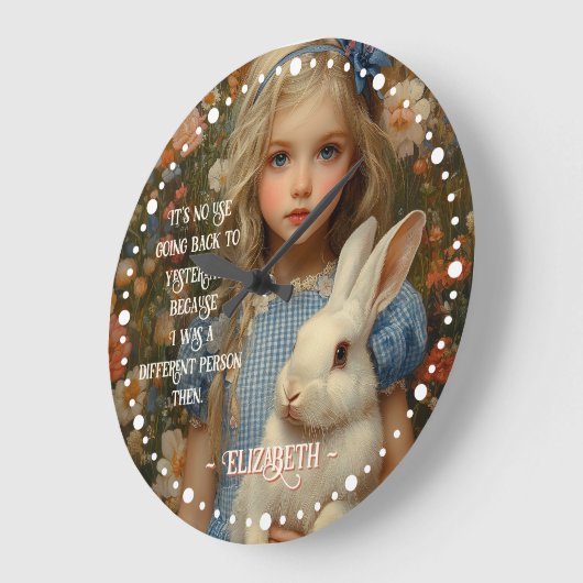 Alice in Wonderland Oude Witte Konijn Grote Klok (Hoek)