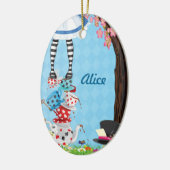 Alice in Wonderland Oval Ornament (Links)
