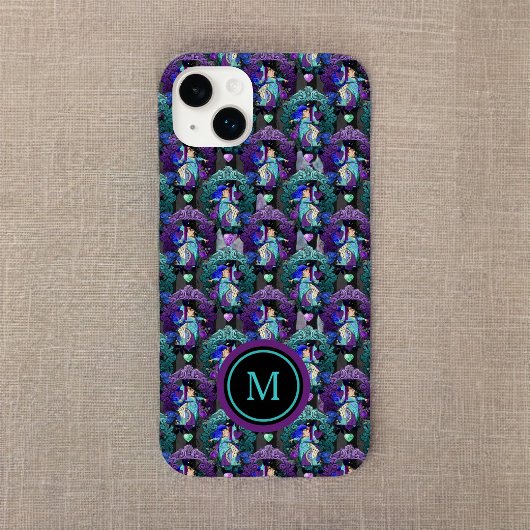 Alice in Wonderland Paarse Blauwgroen koningin van Case-Mate iPhone Case