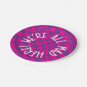 Alice in Wonderland - Paarse Borden - Waren allema Papieren Bordje (Gekanteld)