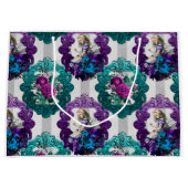 Alice in Wonderland Paarse groene Lijsten Groot Cadeauzakje (Voorkant)