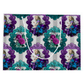 Alice in Wonderland Paarse groene Lijsten Groot Cadeauzakje (Achterkant)