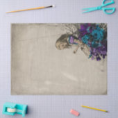 Alice in Wonderland Paarse ontkoppeling van Floral Tissuepapier (Craft)