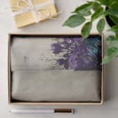 Alice in Wonderland Paarse ontkoppeling van Floral Tissuepapier (Geschenk)