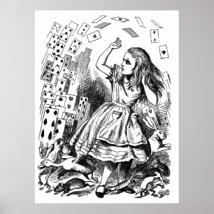 Alice in Wonderland Pack met kaarten Poster