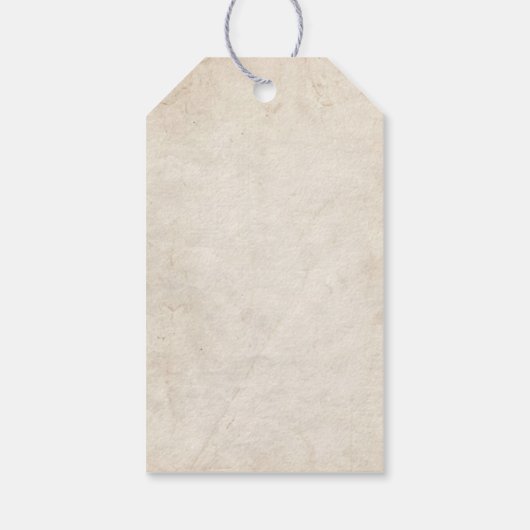 Alice in Wonderland Pack van 10 Faux Perkament Cadeaulabel (Achterkant)