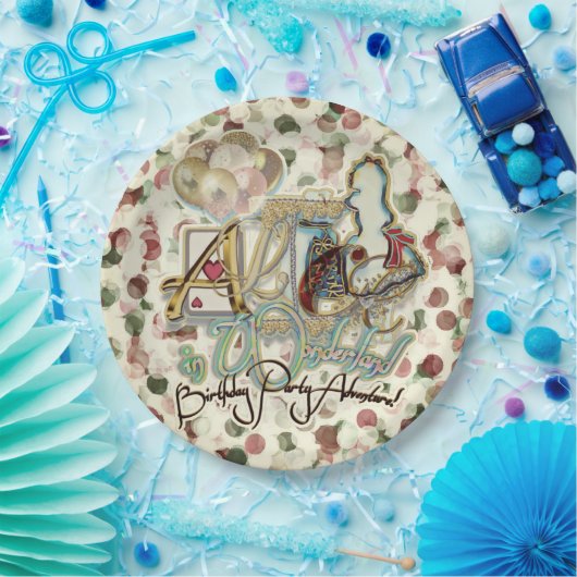 Alice in Wonderland Paper Bord (Feest)