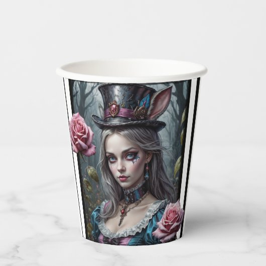 Alice in Wonderland Paper cup Papieren Bekers (Voorkant)