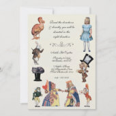 Alice in Wonderland  Paper Cut Outs Kaart (Voorkant)