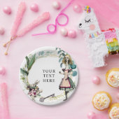Alice in Wonderland Papieren Bordje (Feest)
