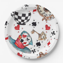 Alice in Wonderland Papieren Bordje