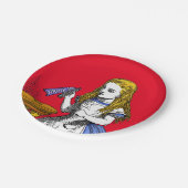 Alice in Wonderland Papieren Bordje (Gekanteld)