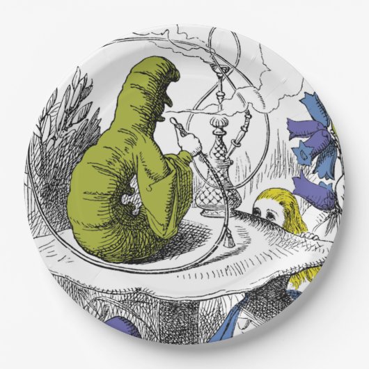 Alice in Wonderland Papieren Bordje (Voorkant)