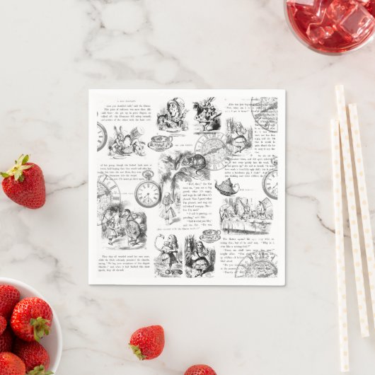 Alice in Wonderland papieren servetten (Insitu)