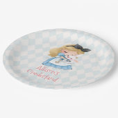 Alice in Wonderland Par-Tea Eerste Verjaardagsfees Papieren Bordje (Gekanteld)