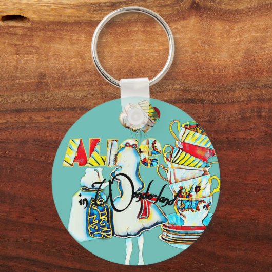 Alice in Wonderland partijvoordeel Sleutelhanger (Voorkant)