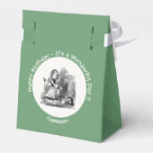 Alice in Wonderland Party - Alice en de Kitten Bedankdoosjes (Achterkant)