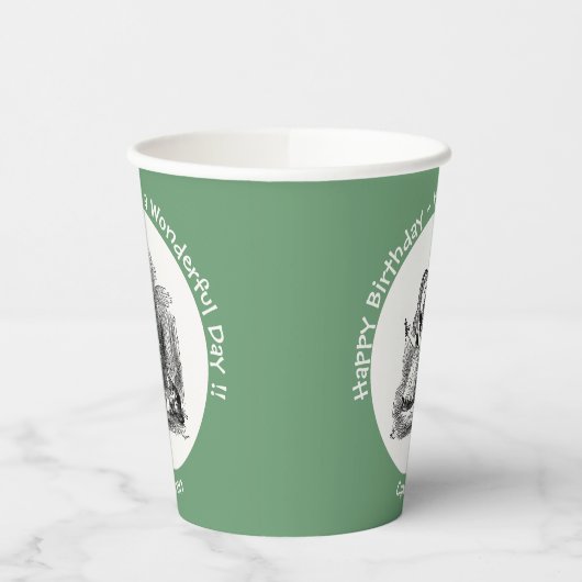 Alice in Wonderland Party - Alice en de Kitten Papieren Bekers (Links)