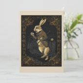 Alice in Wonderland Party Invitation Kaart (Staand voorkant)