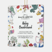 Alice in Wonderland Party Invitation Ornament (Links)