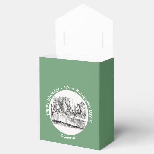 Alice in Wonderland Party - Mad Hatter's Tea Party Bedankdoosjes (Geopend)