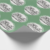 Alice in Wonderland Party - Mad Hatter's Tea Party Cadeaupapier (Hoek)
