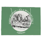 Alice in Wonderland Party - Mad Hatter's Tea Party Groot Cadeauzakje (Achterkant)