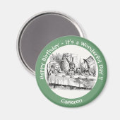 Alice in Wonderland Party - Mad Hatter's Tea Party Magneet (Voorkant / Achterkant)