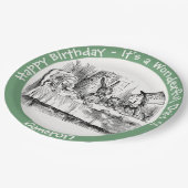 Alice in Wonderland Party - Mad Hatter's Tea Party Papieren Bordje (Gekanteld)