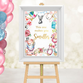 Alice in Wonderland Party Sign, Geschenken Tafelte Poster