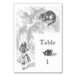 Alice in Wonderland Party Table Kaart