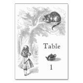 Alice in Wonderland Party Table Kaart (Achterkant)