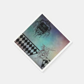 Alice in Wonderland Party White Rabbit Servetten (Hoek)