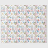 Alice in Wonderland Pastel Wrapping Paper Cadeaupapier (Vlak)