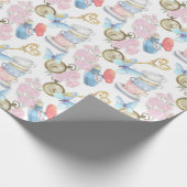 Alice in Wonderland Pastel Wrapping Paper Cadeaupapier (Hoek)