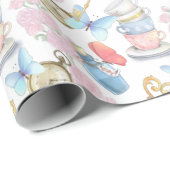 Alice in Wonderland Pastel Wrapping Paper Cadeaupapier (Rol Hoek)