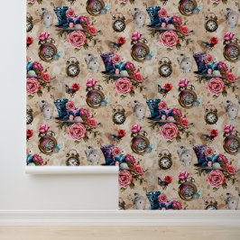 Alice in Wonderland Patroon Behang