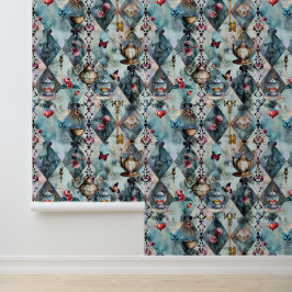 Alice in Wonderland Patroon Behang