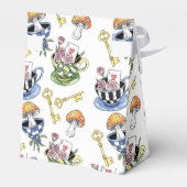 Alice in Wonderland Pattern Bedankdoosjes (Achterkant)